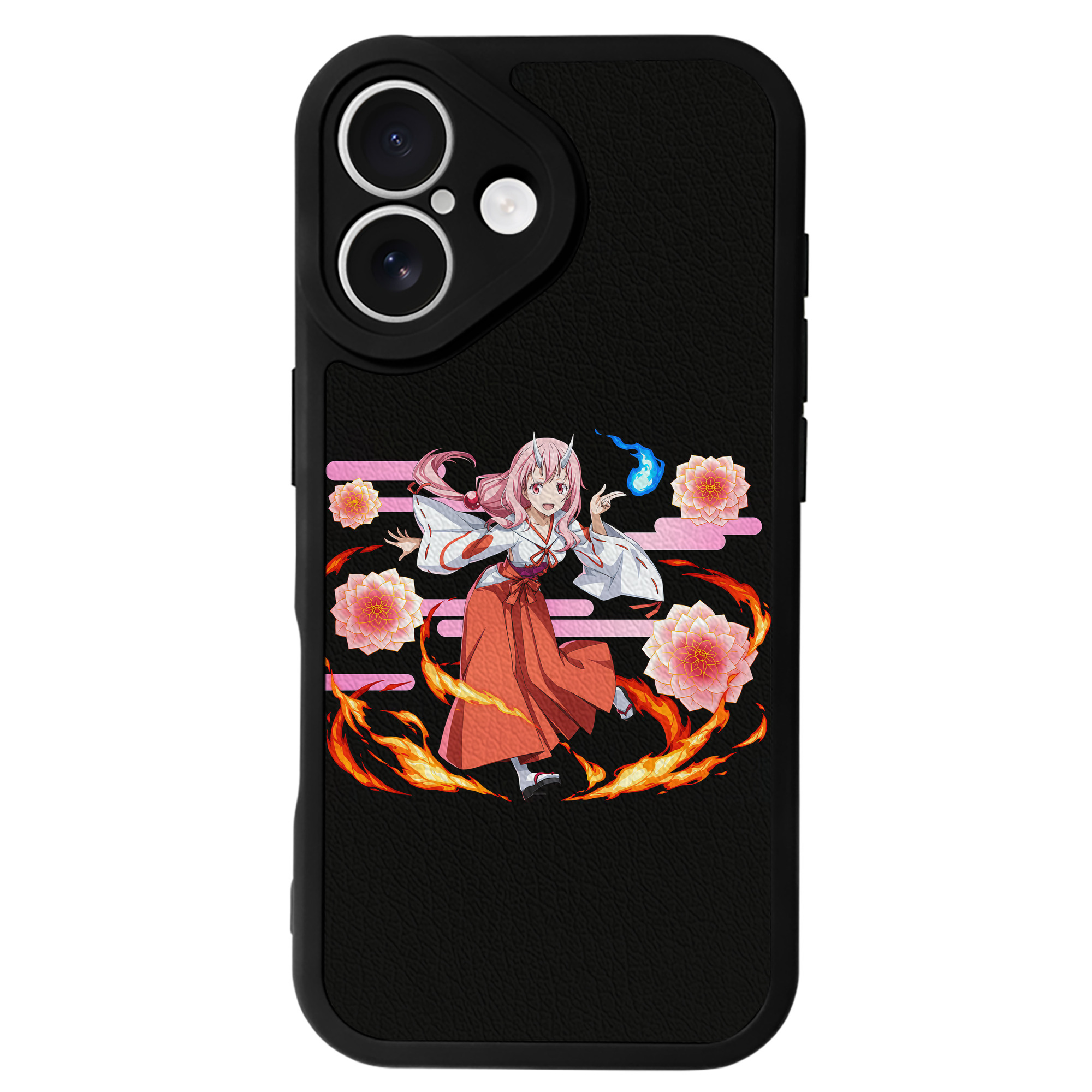 （画像用） 転スラ Regarding Reincarnated to Slime 【iPhone 16シリーズ対応】シリコンスマホケース（レザー調） 材質：シリコン